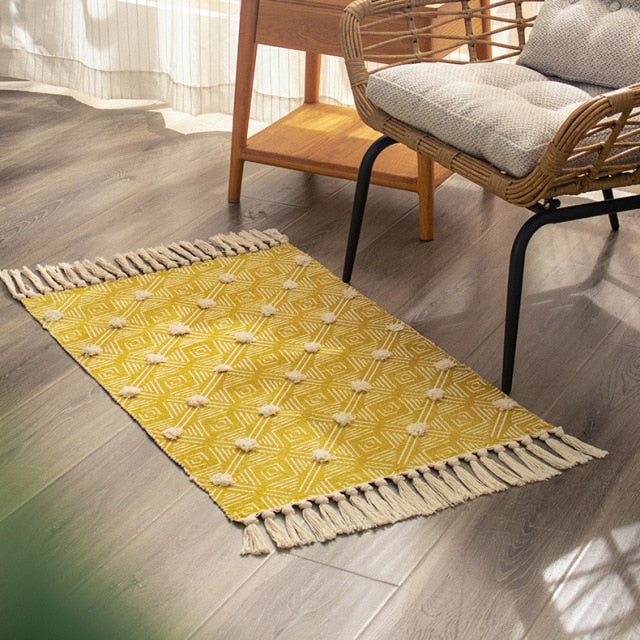 Hand Woven Cotton Carpet