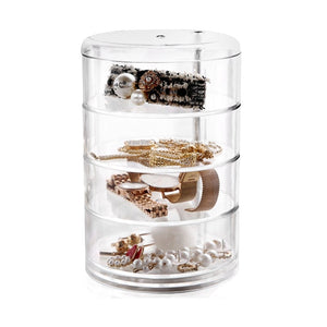 Transparent Tiered Jewelry Storage