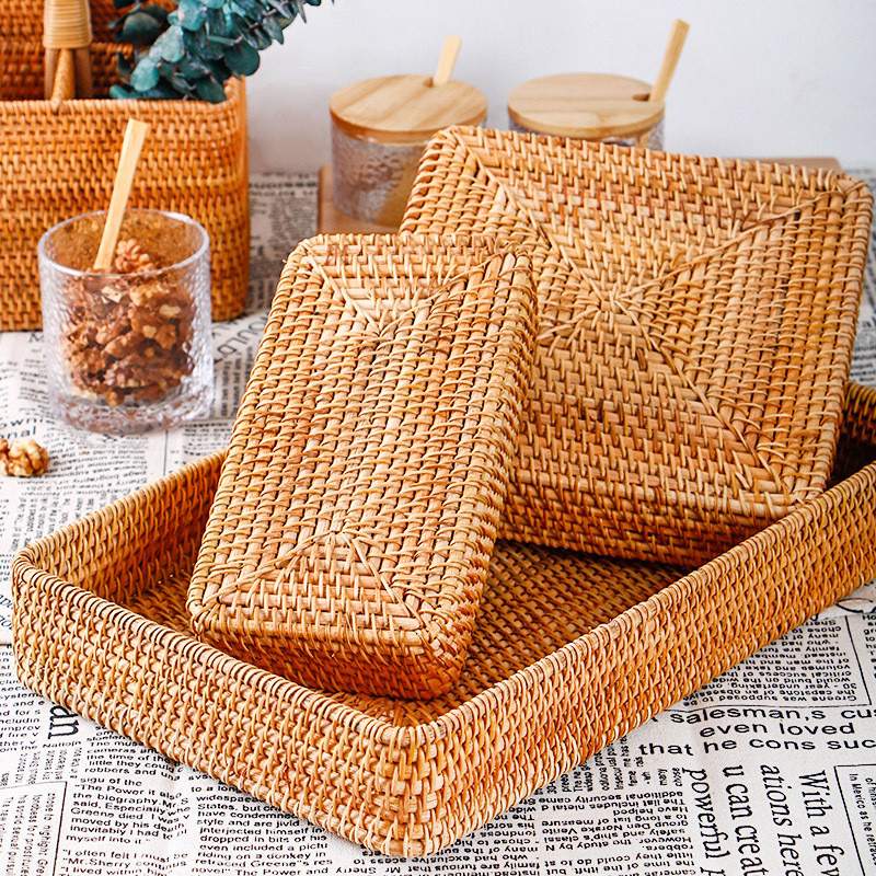 Hand-Woven Rattan  Baskets