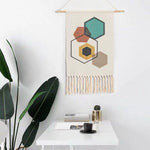 Load image into Gallery viewer, Bohemian Tassel Tapestry &quot;GEOMETRIC&quot;
