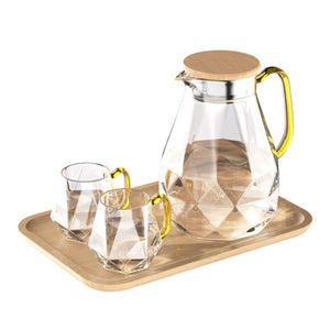 Diamond Glass Teapot Set