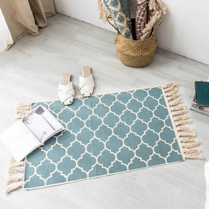 Cotton Carpet Tassel Rug