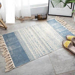 Load image into Gallery viewer, Cotton Carpet Tassel Rug
