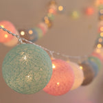 Load image into Gallery viewer, Cotton Ball Garland String Lights
