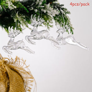 Christmas pendant "Deer" 4pcs