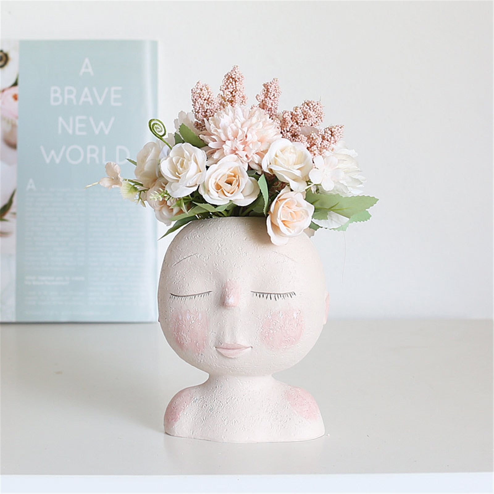 Flower Pot "Girls Face"