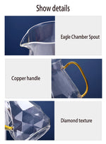 Load image into Gallery viewer, Diamond Glass Teapot Set
