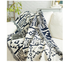 Scandi Pattern Weave Throw Blanket